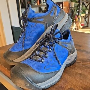 Keen Womens Utility Flint Blue Carbon Toe Work Safety Shoes Womens Size 8